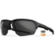 Wiley X Changeable Series Jakl Captivate Non-Pol Sunglasses Matte Black Frame Grey Clear Rust Lens