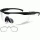 Wiley X PT-1 Sunglasses - Matte Black Frame w/ 2 Lens Package (Smoke Grey, Clear) w/ RX Insert PT-1SCRX