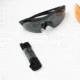 Wiley X Vapor Safety Sunglasses, 3 Lens Package, 1 Matte Black Frame w/Smoke Grey, Clear, Light Rust Lens, 3502