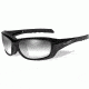 Wiley X WX Gravity Sunglasses - LA Light Adjust Smoke Grey Lens / Gloss Black Frame CCGRA05