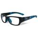 Wiley X Youth Force Flash SunglassesMatte Black w/Lightning/Electric BlueClear Lens