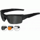 Wiley X Valor Sunglasses Smoke Gray Clear Light Rust Matte Black Frame CHVAL06
