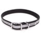 King Buck Core D Ring High Visibility Reflective Collar with Name Plate Black L/XL