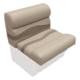 Wise Premier Pontoon 27in Bench Cushions Only Mocha Java/Cafe/Mushroom Large
