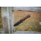 WOOX Rock 62 Fixed Blade Knife, 4.25 in, Drop Point, Mil-Spec Grey, Sleipner Steel Blade, Engraved American Walnut Handle, BU.KNF001.02
