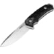 WOOX Rock 62 X-GRIP Fixed Blade Knife 4.25in Stonewashed Drop Point Black
