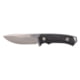 WOOX ROCK62 Fixed Blade Knife 4.25in Sleipner HRC 60-62 Checkered Total Black Handle