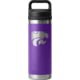 Yeti Rambler 18 oz Water Bottle w/Chug Cap Purple/NCAA Kansas State