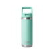Yeti Rambler 18 oz Water Bottle w/Straw Cap Seafoam