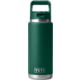 Yeti Rambler 26 oz Water Bottle w/Straw Cap Black Forest Green