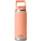 Yeti Rambler 26 oz Water Bottle w/Straw Cap Lowcountry Peach