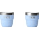 Yeti Rambler 4 oz Stackable Cups w/Durasip Ceramic Lining - 2 Pack Big Sky Blue