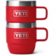 Yeti Rambler 6 oz Stackable Mugs w/Durasip Ceramic Lining - 2 Pack Rescue Red