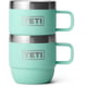 Yeti Rambler 6 oz Stackable Mugs w/Durasip Ceramic Lining - 2 Pack Seafoam