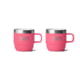 Yeti Rambler 6 oz Stackable Mugs w/Durasip Ceramic Lining - 2 Pack Tropical Pink