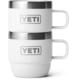 Yeti Rambler 6 oz Stackable Mugs w/Durasip Ceramic Lining - 2 Pack White