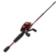 Zebco 33 Custom Z Spincast Reel and Rod Combo 6ft 2-PC Fiberglass Rod w/ EVA Handle QuickSet Anti-Reverse Reel w/ Bite Alert Red