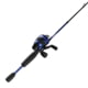 Zebco 33 CustomZ Spincast Reel and Rod Combo 6ft 2-PC Fiberglass Rod w/ EVA Handle QuickSet Anti-Reverse Reel w/ Bite Alert Blue