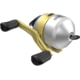Zebco 33 Gold Spincast Reel SZ 30 Reel Changeable Righ/Left Retrieve Durable All-Metal Gears Pre-Spooled w/ 10lb Zebco Cajun Fishing Line Silver/Gold