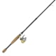Zebco 33 Gold Micro Trigger Spincast Reel and Rod Combo 5ft 2-PC Fiberglass Rod Cork Rod Handle Instant Anti-Reverse Clutch Pre-spooled w/ 4lb Zebco