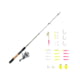 Zebco Ready Tackle Trout 10sz 6 ft Spinning Combo w/Trout Magnet Tackle 2 Pieces Ultra Light