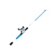 Zebco Roam Baitcast Reel and Rod Combo 6ft 6in 2-PC Fiberglass Pole w/ Split-Grip MaxTac Handle Lightweight Graphite Frame LH Retrieve Blue