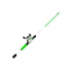Zebco Roam Baitcast Reel and Rod Combo 6ft 6in 2-PC Fiberglass Pole w/ Split-Grip MaxTac Handle Lightweight Graphite Frame LH Retrieve Green