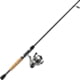 Zebco Spyn Spinning Combo 2 Piece M Cork/Fiberglass Size 20 5.3-1 Ratio 3Bb w/ 8# Line 6ft 6in