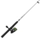 Zebco Stinger Spinning Reel and Rod Combo 6ft 6in 2-PC Fiberglass Pole EVA Rod Handle SZ 30 Reel Changeable Righ/Left Retrieve Silver/Black