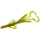 Zoom Baby Brush Hog Creature Bait 12 Pack 4in Chartreuse Pumpkin