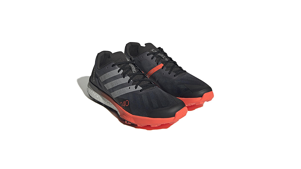 Adidas Terrex Speed Ultra Trail Running Shoes - Mens, Black/Matte Silver/Solar Red, 10US, HR1119-10