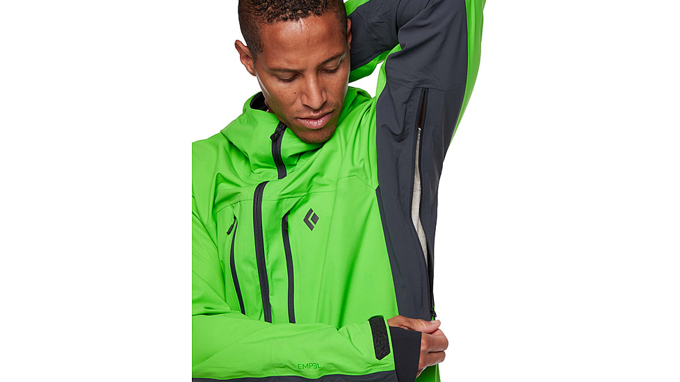 Black Diamond Dawn Patrol Hybrid Shell Jacket - Men's, Vibrant Green, Small, AP7450043048SML1