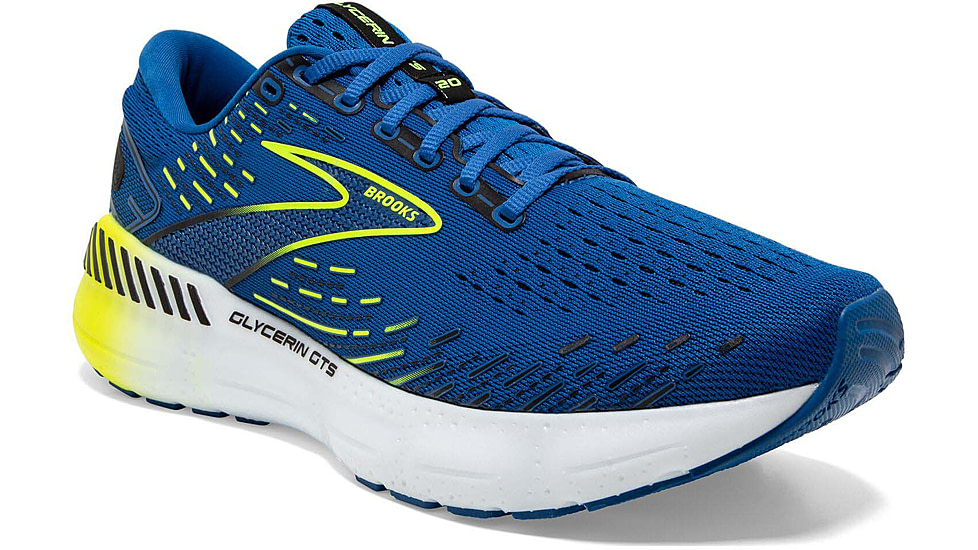 Brooks Glycerin GTS 20 Running Shoes - Mens, Blue/Nightlife/White, 8.5, 1103831D482.085