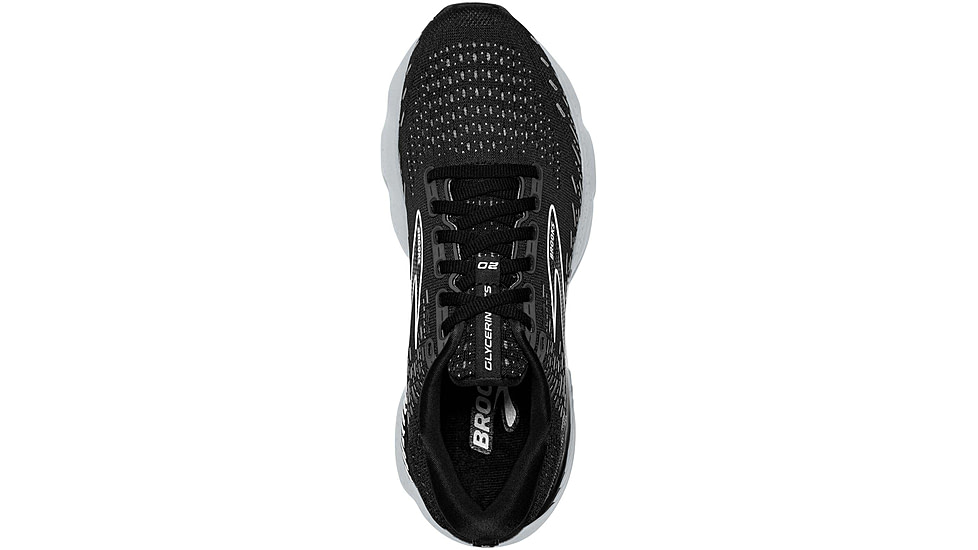 Brooks Glycerin GTS 20 Running Shoes - Mens, Medium, Black/White/Alloy, 11.5, 1103831D059.115