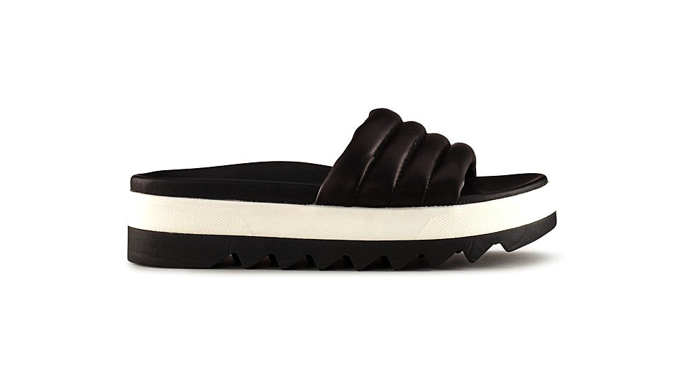 Cougar Prato Leather Womans Sandals, Black, 6, Prato-Black-6