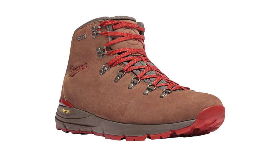 Danner Mountain 600 4.5in Hiking Shoes - Men's, Brown/Red, 10 US, Wide, 62241-EE-10
