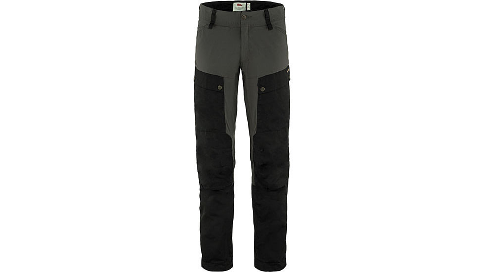 Fjallraven Keb Trousers - Mens, Regular Inseam, Black/Stone Grey, 56/Regular, F87176-550-018-56/R