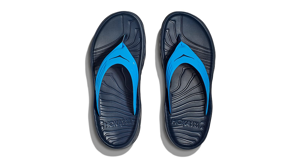 Hoka Ora Recovery Flip Shoes - Mens, Diva Blue/Outer Space, 10, 1099675-DBOSP-10