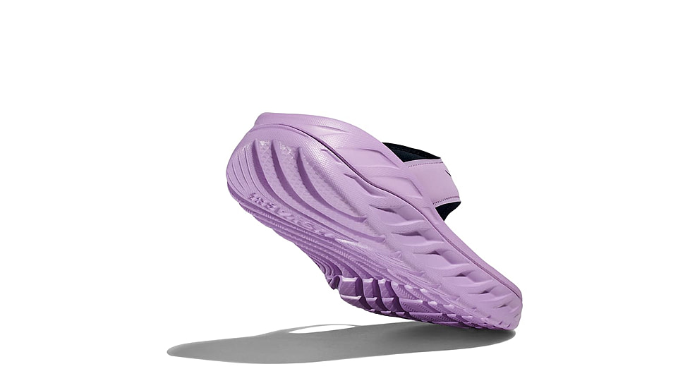 Hoka Ora Recovery Flip Shoes - Womens, Violet Bloom/Outerspace, 08, 1117910-VBOT-08