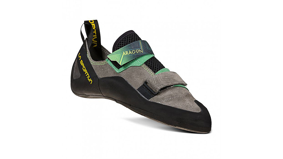 La Sportiva Aragon Climbing Shoes - Mens, Clay/Jasmine Green, 43, 30B-909717-43