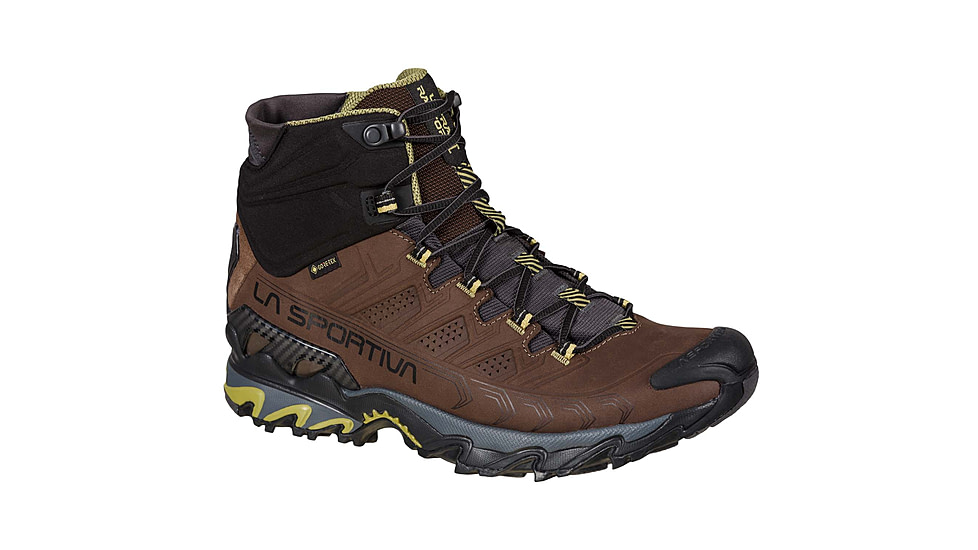 La Sportiva Ultra Raptor II Mid Leather GTX Hiking Shoes - Mens, Chocolate/Cedar, 42, 34J-805811-42