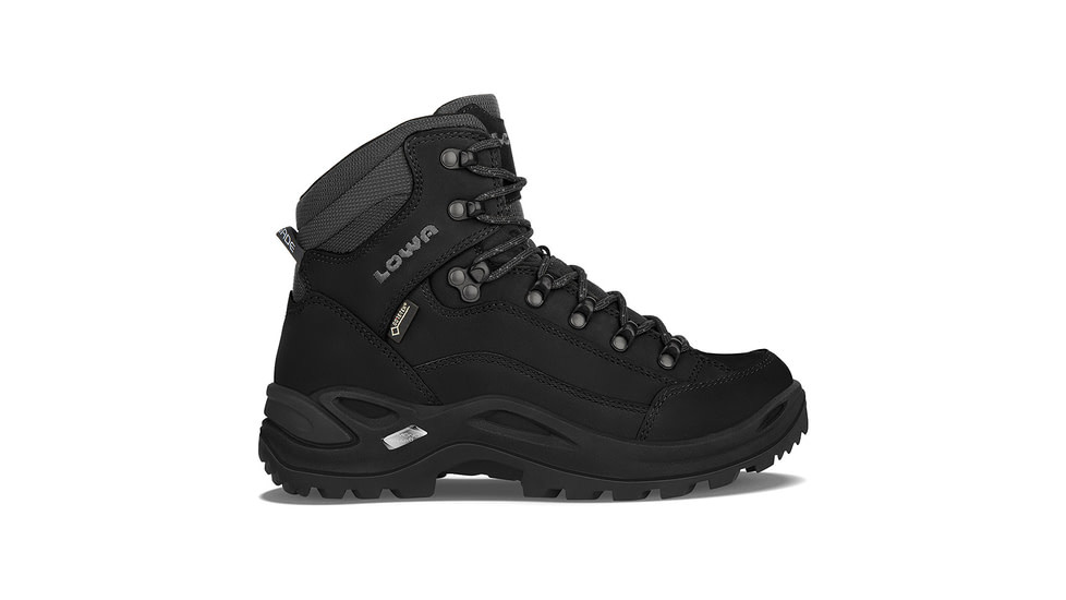 Lowa Renegade GTX Mid Hiking Boots - Womens, Deep Black, Medium, 9, 3209450998-DEPBLK-MD-9