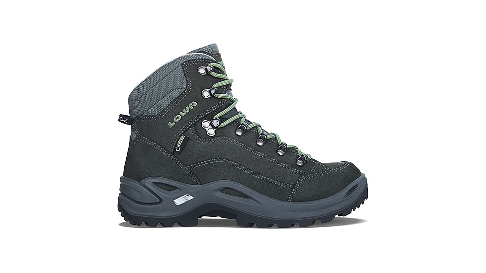 Lowa Renegade GTX Mid Hiking Shoes - Womens, Graphite/Jade, 9 US, Medium, 3209459781-GRPJAD-9 US