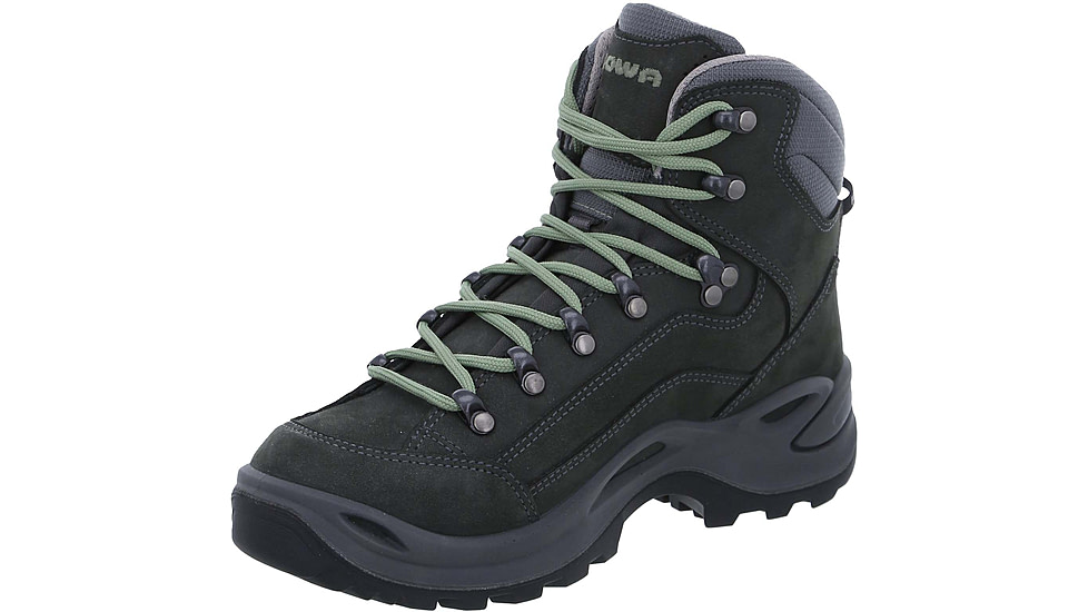 Lowa Renegade GTX Mid Hiking Shoes - Womens, Graphite/Jade, 9 US, Medium, 3209459781-GRPJAD-9 US