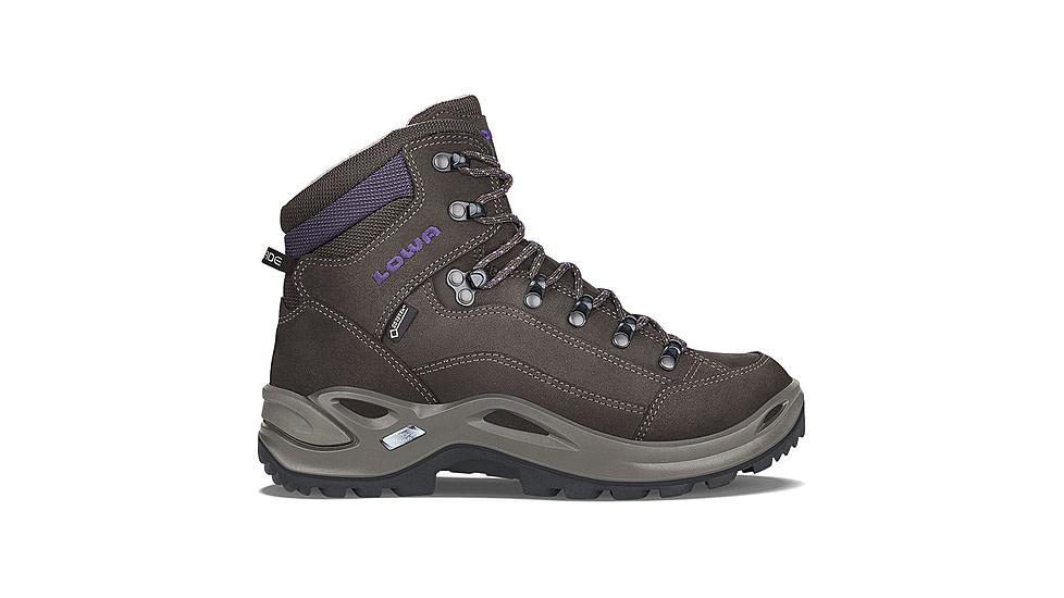 Lowa Renegade GTX Mid Hiking Shoes - Womens, Slate/Blackberry, 8 US, Medium, 3209457937-SLBKBE-8 US