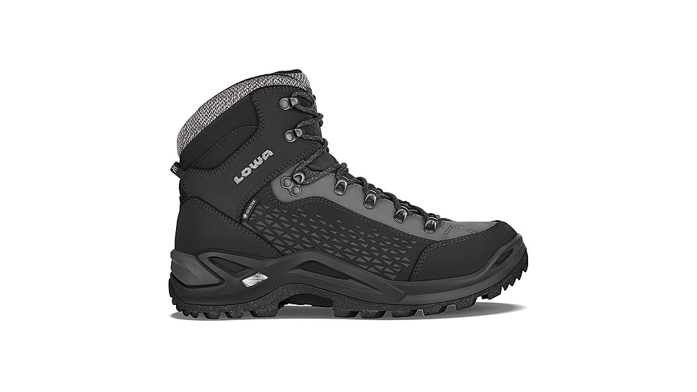 Lowa Renegade Warm GTX Mid Hiking Boots - Mens, Black/Grey, Size 12, 4109709930-Black/Grey-12