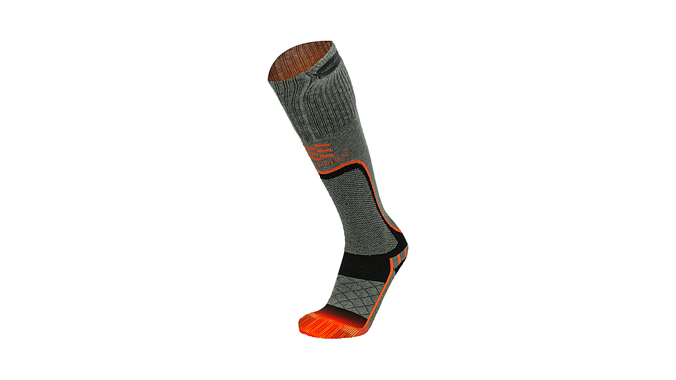 Mobile Warming Premium 2.0 Merino Heated Socks - Mens, Gray/Black, Large, MWMS07010521