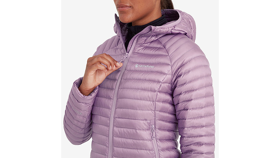 Montane Anti-Freeze Lite Hooded Down Jacket - Women, Large, Allium, FAFLHALMN15