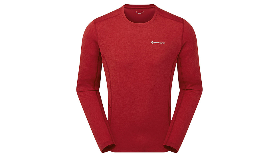 Montane Dart Long Sleeve T-Shirt - Mens, Acer Red, Extra Large, MDRLSACRX15