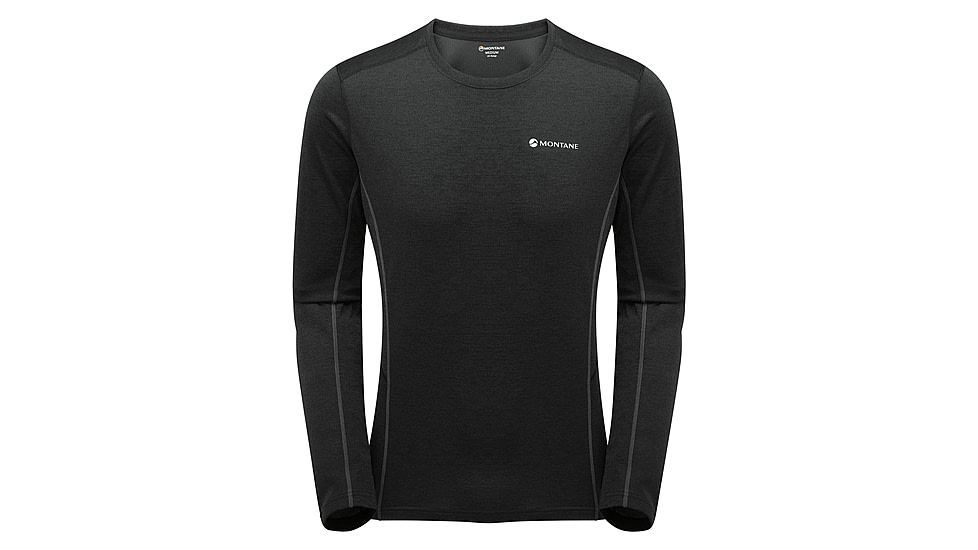 Montane Dart Long Sleeve T-Shirt - Mens, Black, Extra Large, MDRLSBLAX12